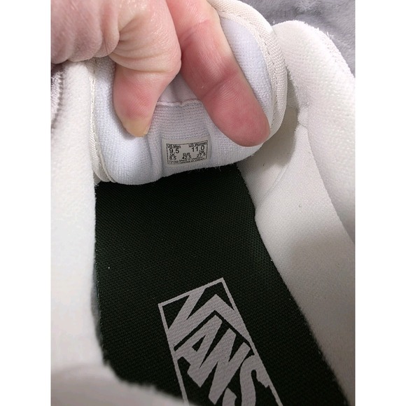 Vans‎ Chukka Push Mens Sz 9.5 White Green Canvas Casual Skate Shoes Sneakers NIB - Picture 8 of 8
